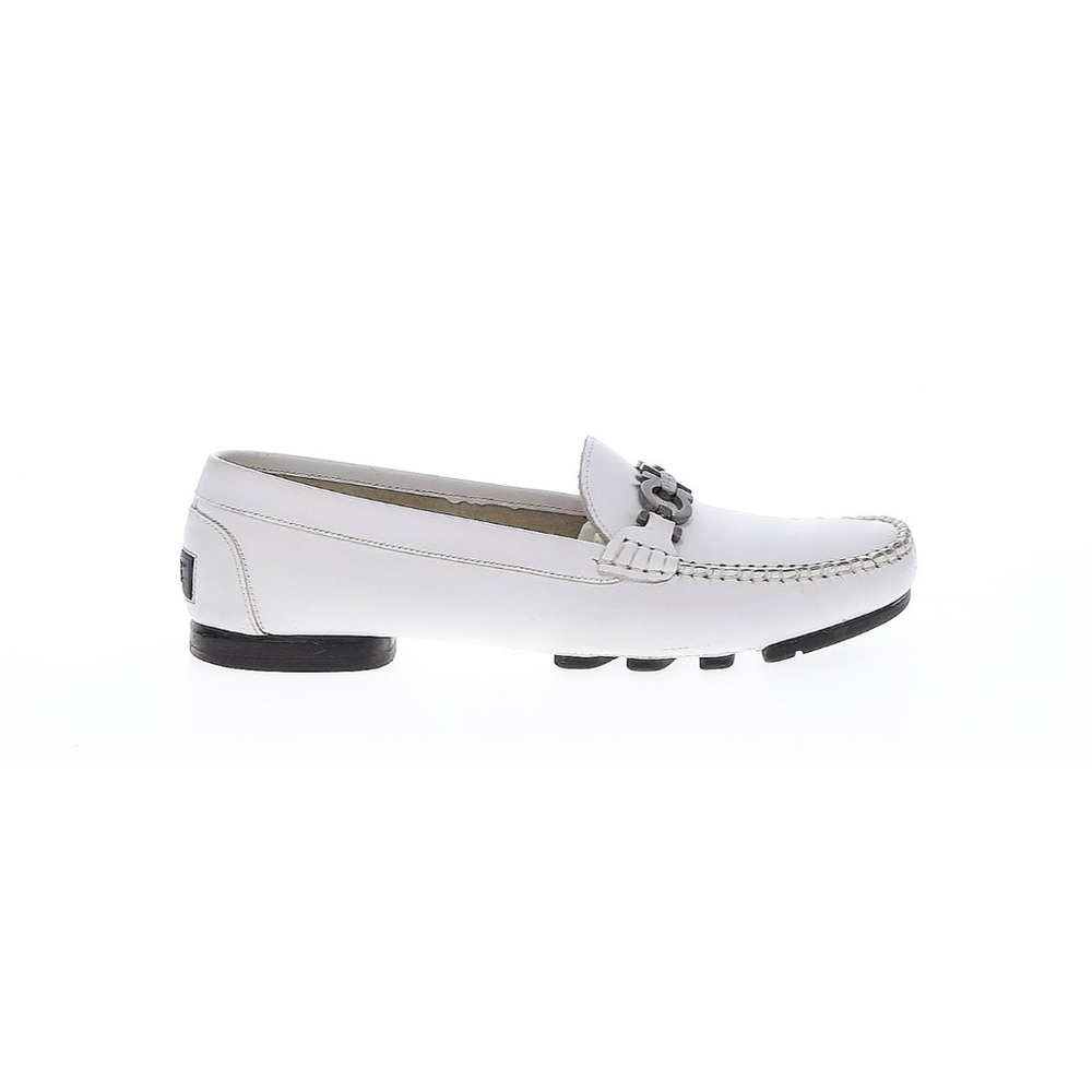 Salvatore Ferragamo White Sport Flats